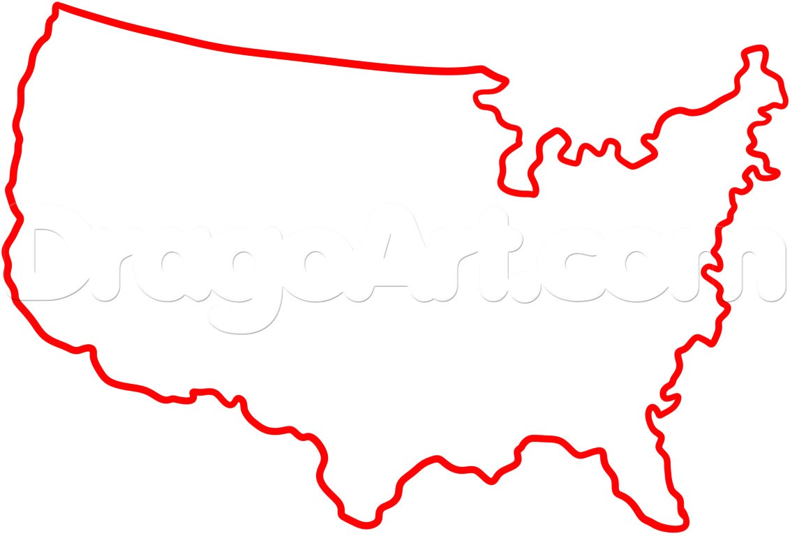 1132x768 United States Map Drawing - Map Of Us Drawing