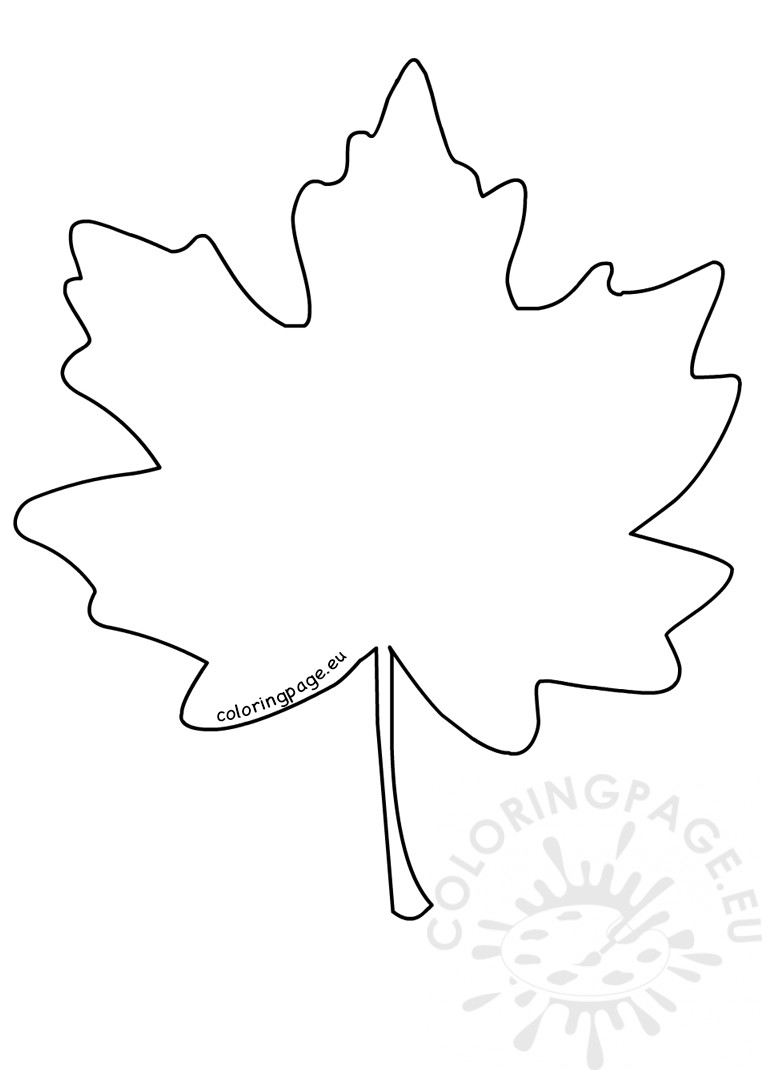 762x1070 Maple Leaf Drawing Coloring Page - Maple Drawing