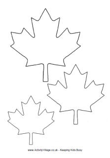 223x320 Maple Leaf Mobile - Maple Leaf Drawing Template