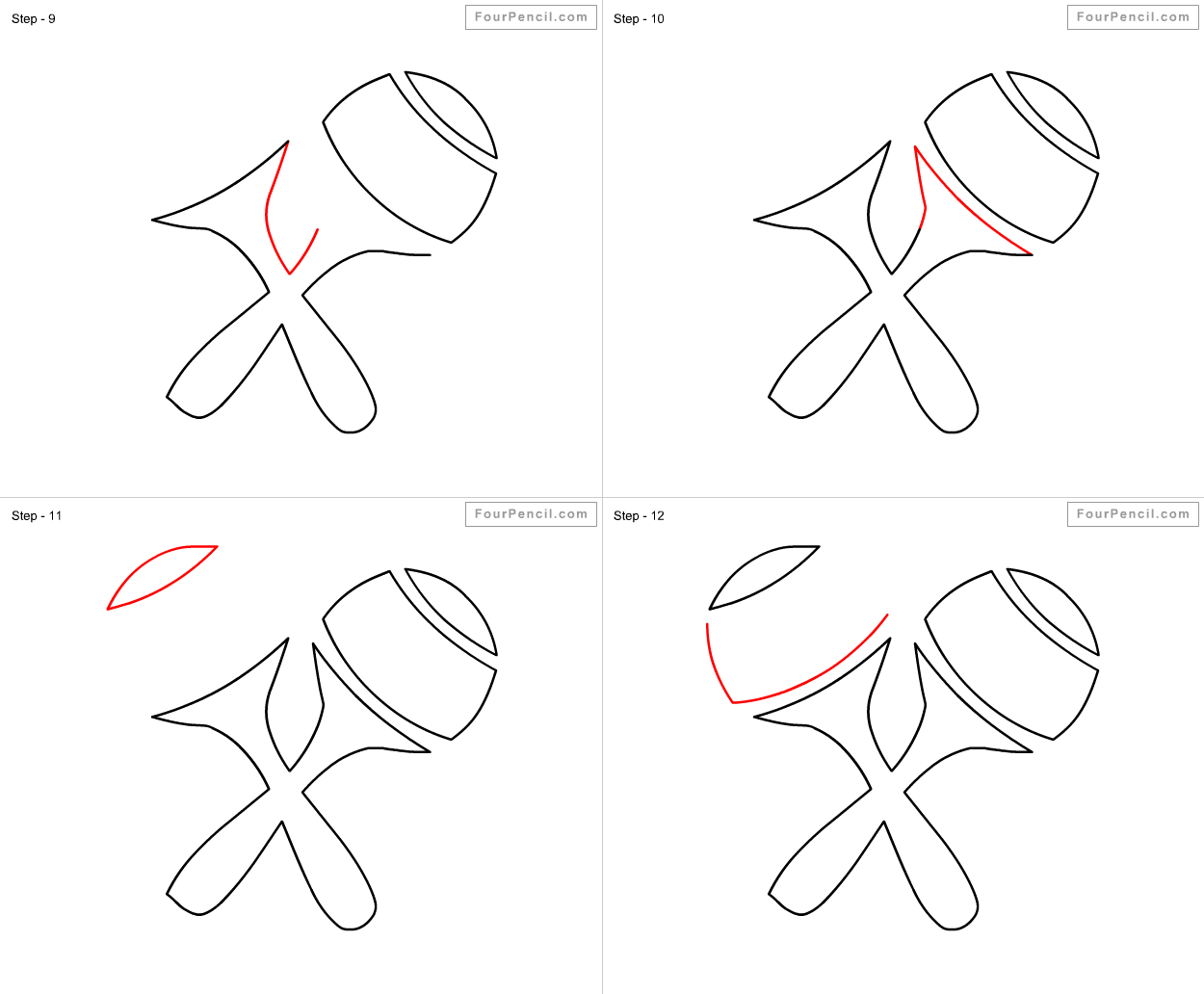 1250x1032 how to draw maracas for kids - Maracas Drawing