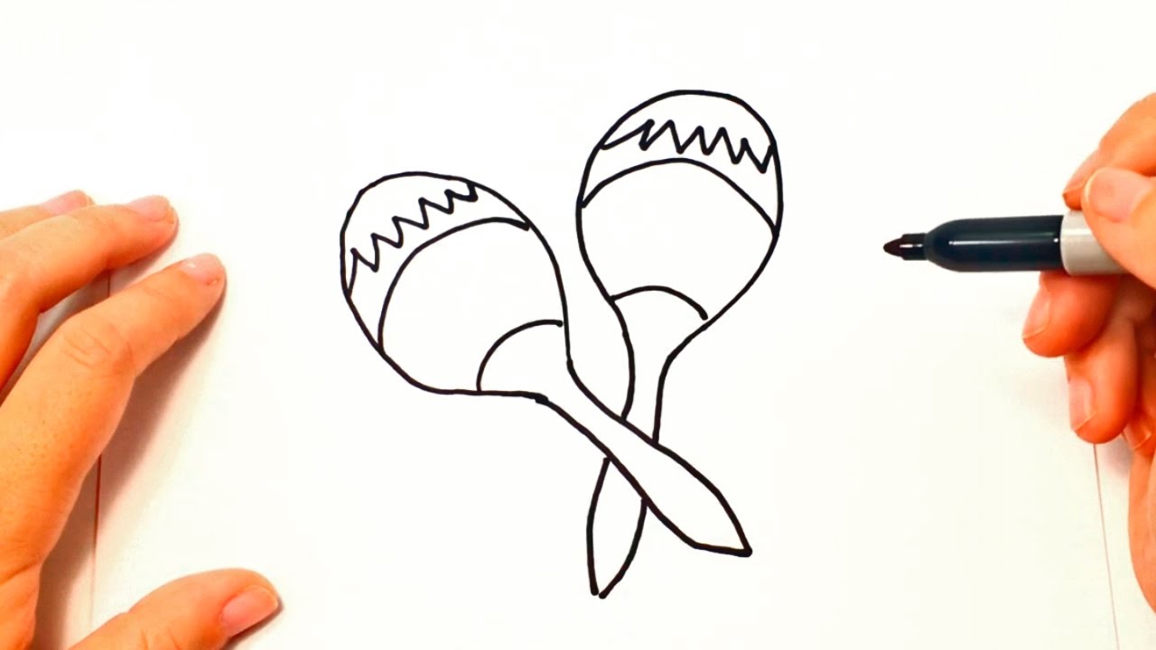 1280x720 how to draw a maracas maracas easy draw tutorial - Maracas Drawing