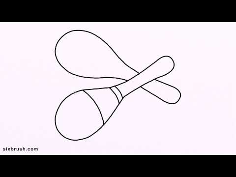 480x360 e how to draw maracas easy for beginners step - Maracas Drawing