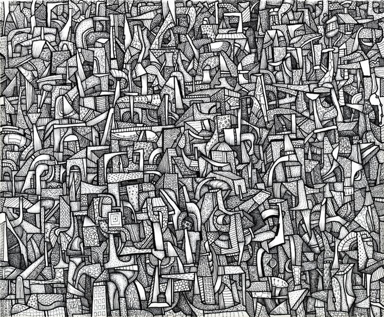 770x636 marathon in a city drawing - Marathon Drawing