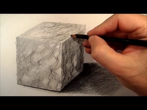 480x360 Drawing Marble Cube, Time Lapse - Marble Drawing
