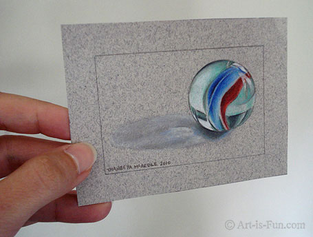 455x344 How To Draw A Marble Step - Marble Drawing