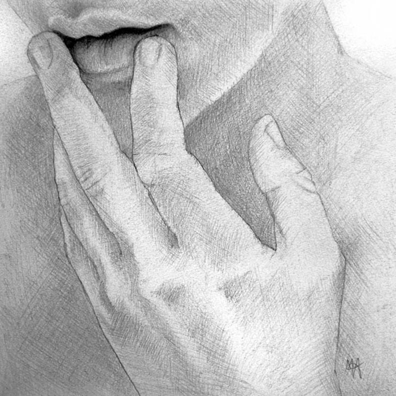 800x800 Marble Original Drawing - Marble Drawing