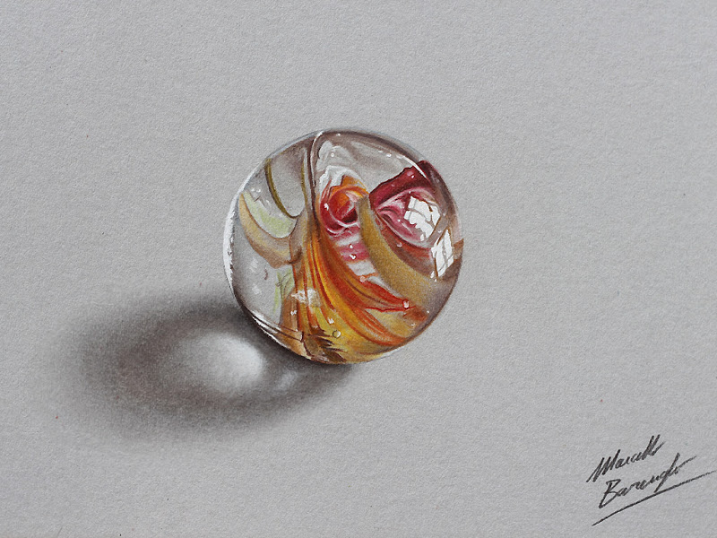800x600 Marble Ball Drawing - Marble Drawing