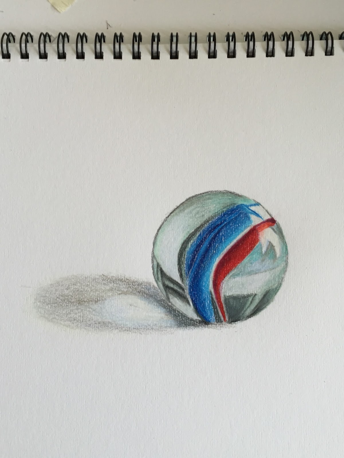 1201x1600 Amy's Color Pencils Translucency - Marble Drawing