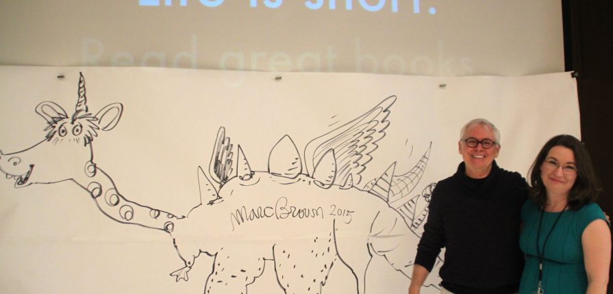 895x430 children's author marc brown visits gilles sweet fairview park - Marc Brown Drawing