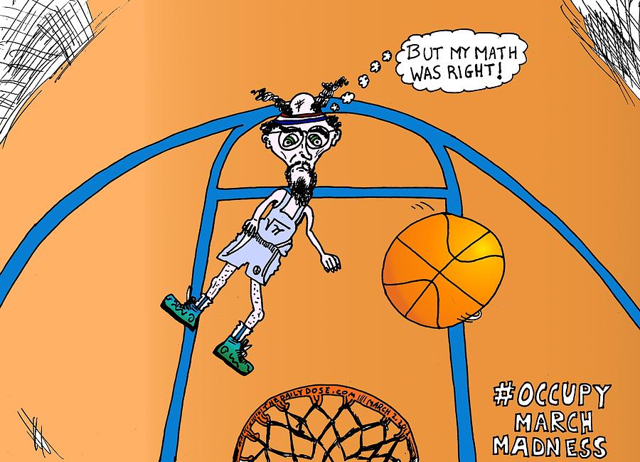 900x649 occupy march madness cartoon drawing - March Madness Drawing