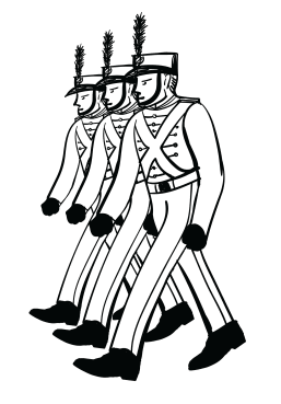 257x369 national association of military marching bands - Marching Band Drawing