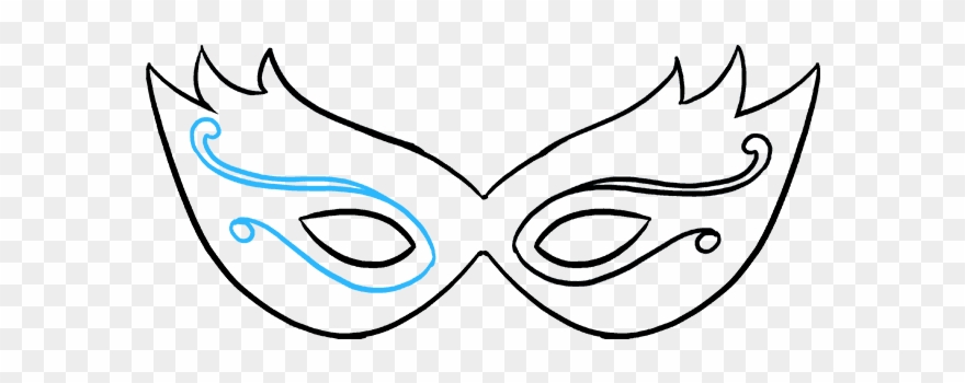 880x350 how to draw mardi gras mask - Mardi Gras Drawing