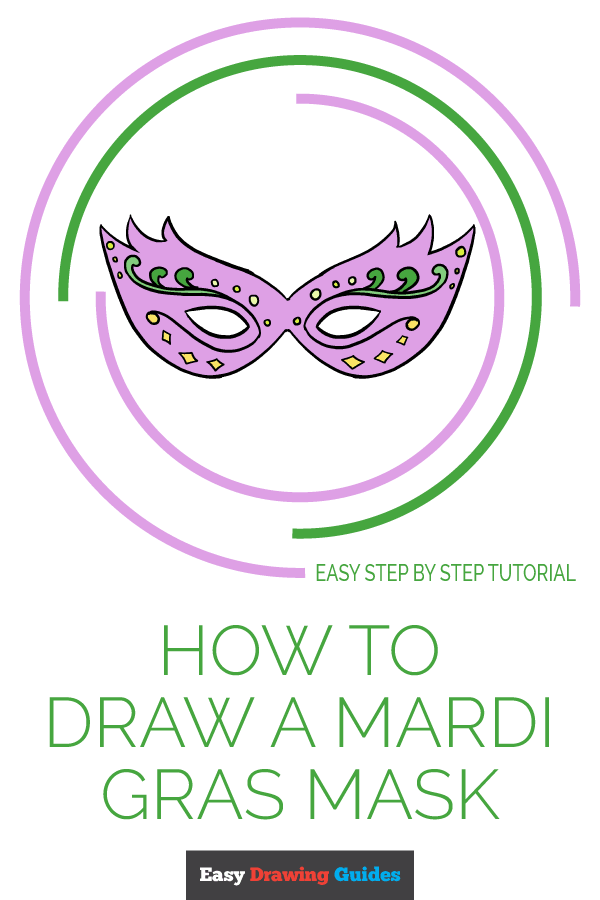 600x900 how to draw a mardi gras mask - Mardi Gras Drawing