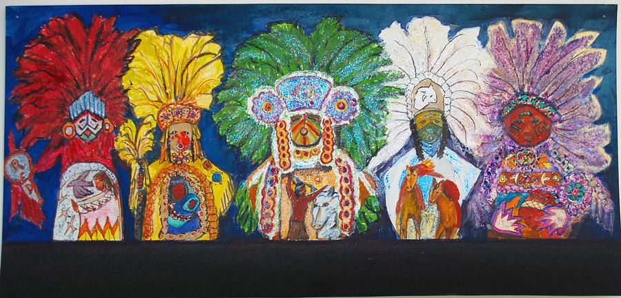 900x432 mardi gras indians masquerades drawing - Mardi Gras Drawing