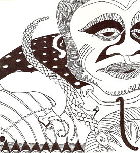 275x300 mardi gras mask drawings fine art america - Mardi Gras Drawing