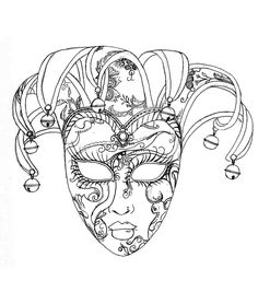 236x278 Best Mask Drawing Images Concept Art, Drawings, Graphic Art - Mardi Gras Mask Drawing