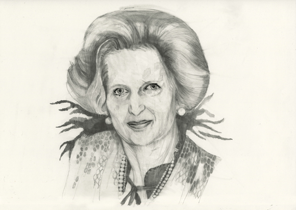 580x411 marc bauer - Margaret Thatcher Drawing