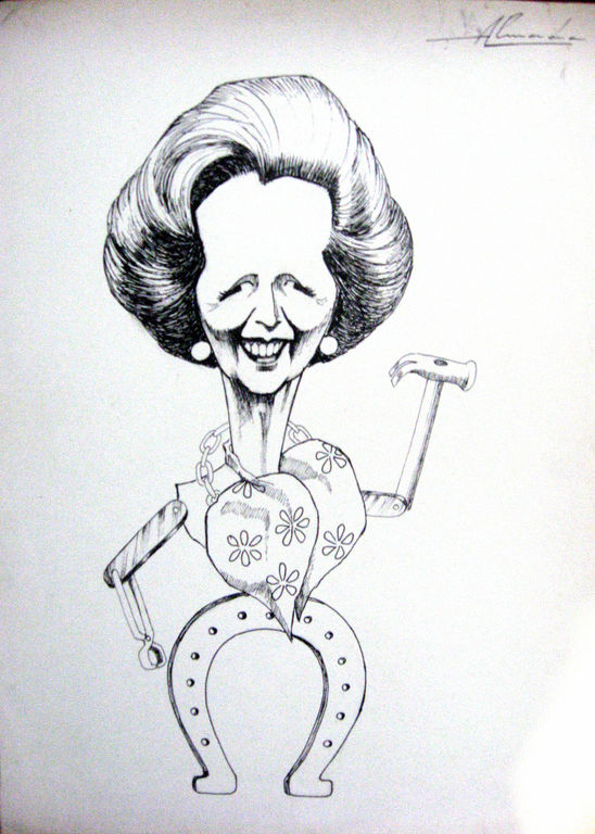 548x768 margaret thatcher carlos almada nogueira - Margaret Thatcher Drawing