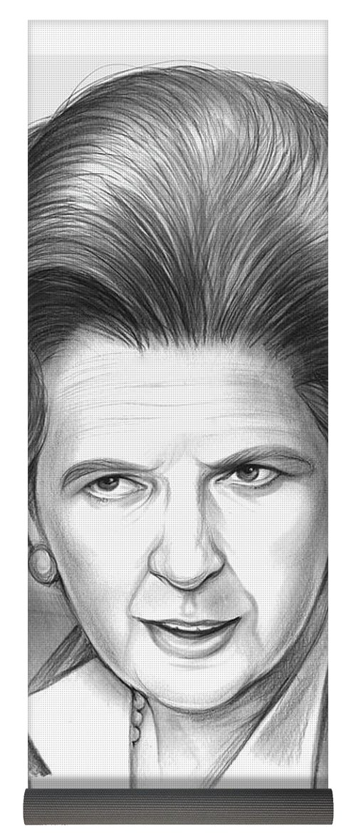 500x1171 margaret thatcher yoga mat for sale - Margaret Thatcher Drawing