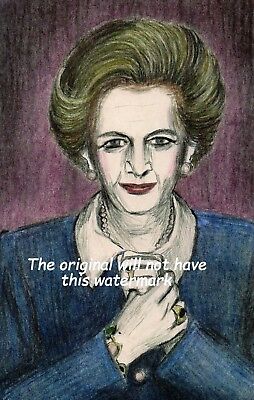 254x400 style icon margaret thatcher vintage drawing print yrs old - Margaret Thatcher Drawing