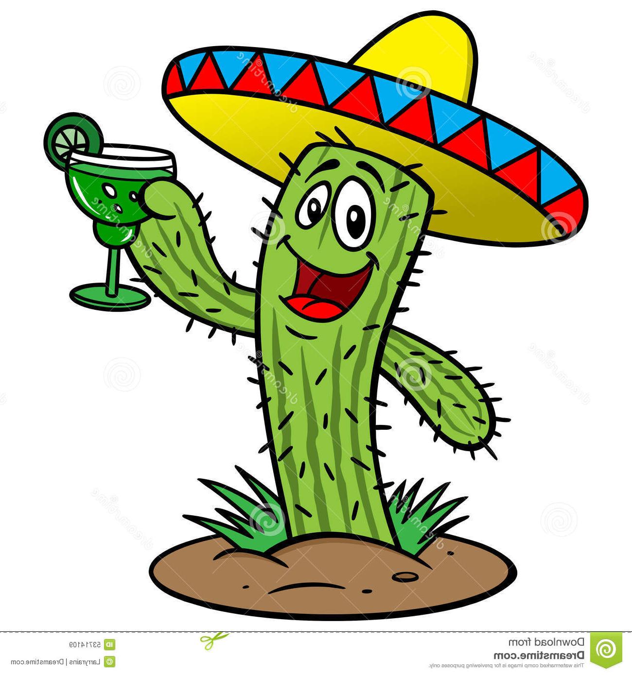 1300x1390 hd cactus margarita cartoon illustration drawing - Margarita Drawing