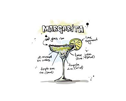 425x343 wee blue coo art painting drawing alcohol cocktail - Margarita Drawing