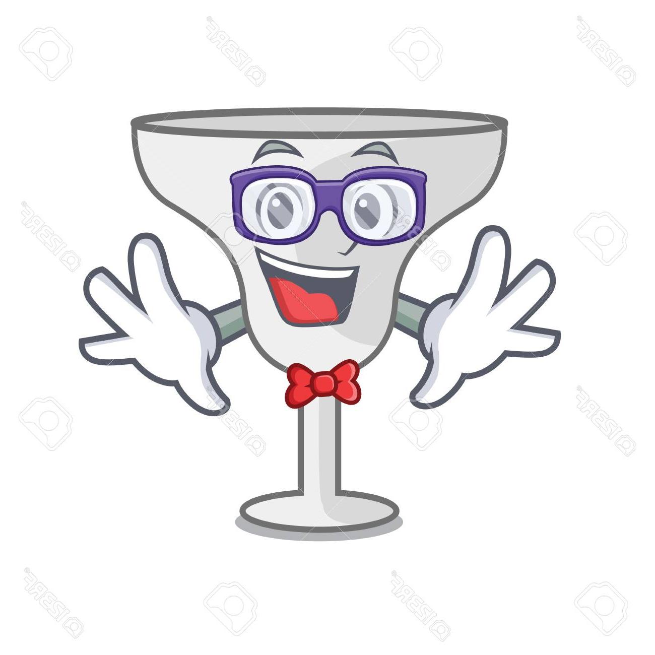 1300x1300 best geek margarita glass character cartoon vector illustration - Margarita Glass Drawing
