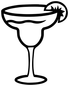 241x300 margarita glass clipart great free clipart, silhouette, coloring - Margarita Glass Drawing