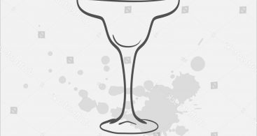 367x195 margarita glass outline vector free vector art, images, graphics - Margarita Glass Drawing