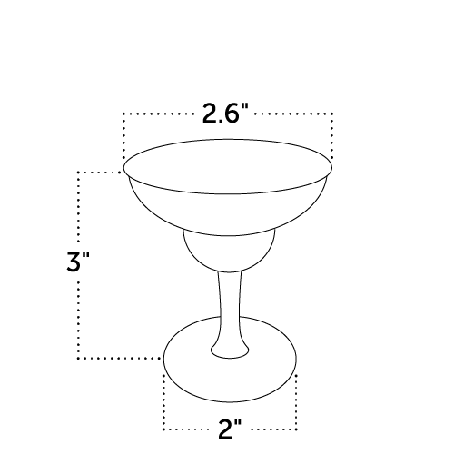 500x500 mini margarita glass cup from chef rubber - Margarita Glass Drawing