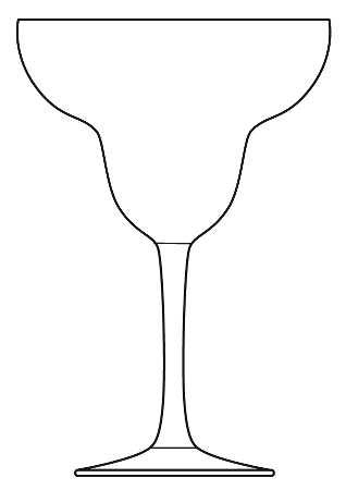 318x450 pictures of margarita glass outline - Margarita Glass Drawing