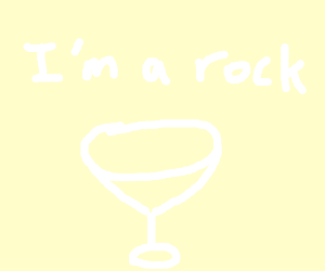 300x250 empty margarita glass claims it's a rock - Margarita Glass Drawing