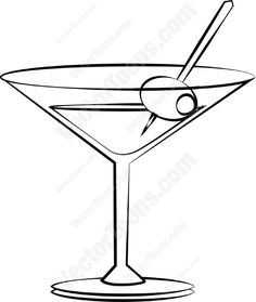 236x279 martini glass silhouette - Margarita Glass Drawing