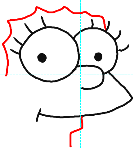 432x476 How To Draw Marge Simpson From The Simpsons Step - Marge Simpson Drawing
