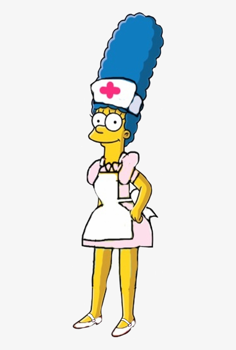 820x1216 Marge Simpson As Nurse Joy - Marge Simpson Drawing