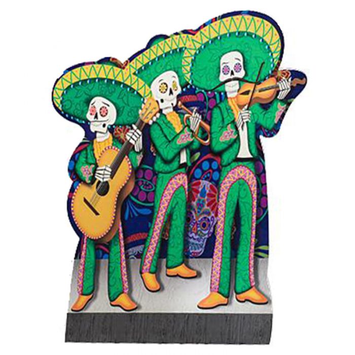 700x700 day of the dead mariachi band cardboard cutout standup standee - Mariachi Band Drawing
