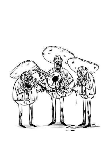 389x550 Mariachi Band Posters - Mariachi Band Drawing