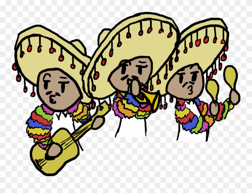 880x676 Mariachi Band For My French Project - Mariachi Band Drawing