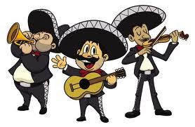 278x181 Cartoon Bands Mexican Art, Mexican - Mariachi Band Drawing