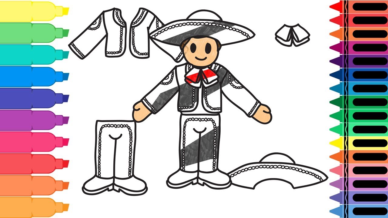 1280x720 How To Draw Mexico Mariachi - Mariachi Drawing