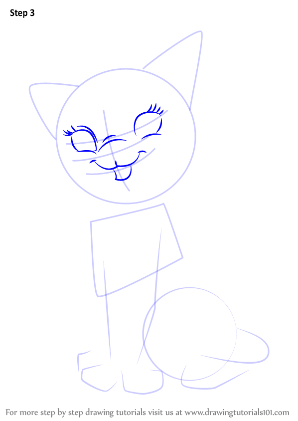 598x844 Learn How To Draw Marie From The Aristocats - Marie Aristocats Drawing