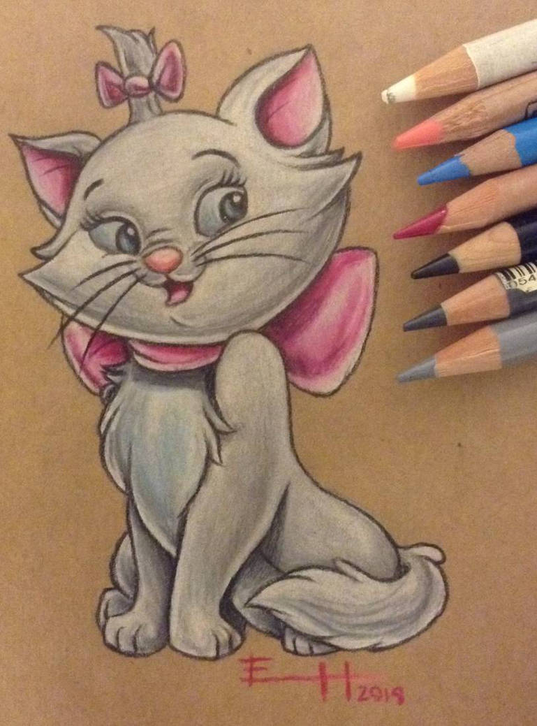 769x1039 Marie Drawing The Aristocats Disney - Marie Aristocats Drawing