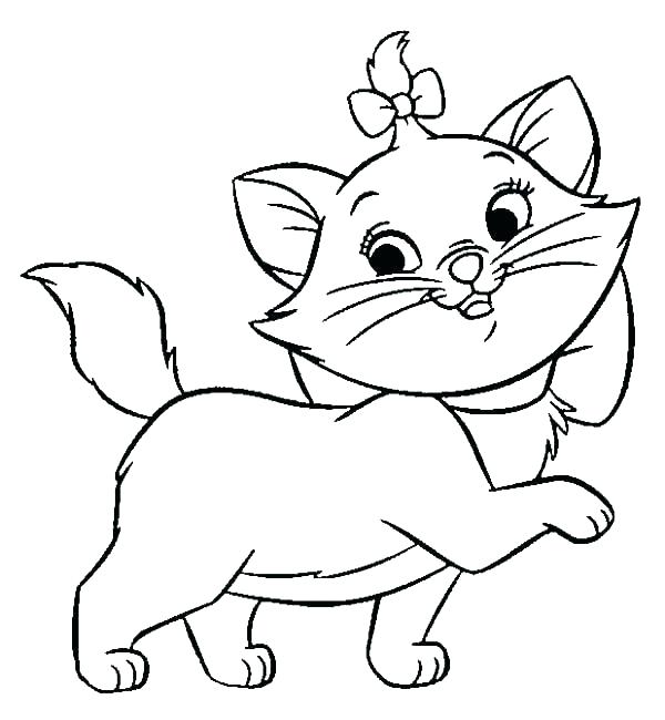 600x650 the aristocats coloring pages drawing from the coloring pages bulk - Marie Aristocats Drawing