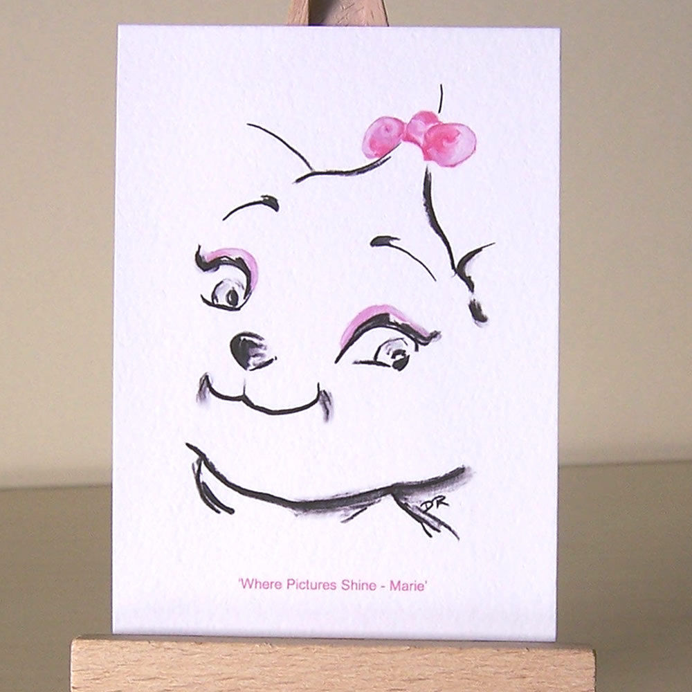 1000x1000 the aristocats wdcc marie tiny aceo card pretty art deco style - Marie Aristocats Drawing