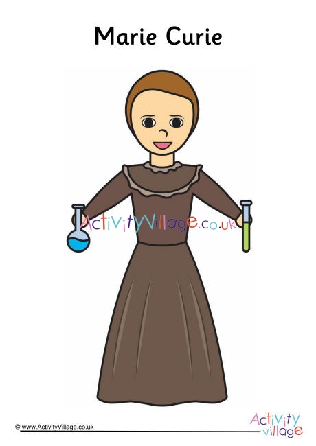460x650 Marie Curie Poster - Marie Curie Drawing