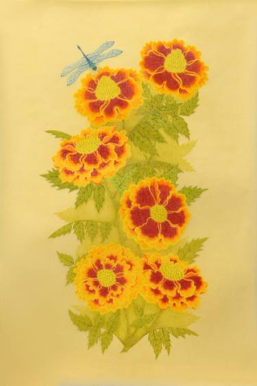 375x563 marigold drawing - Marigold Drawing