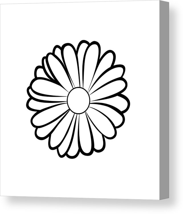 643x750 vector illustration of marigold flower canvas print canvas art - Marigold Flower Drawing