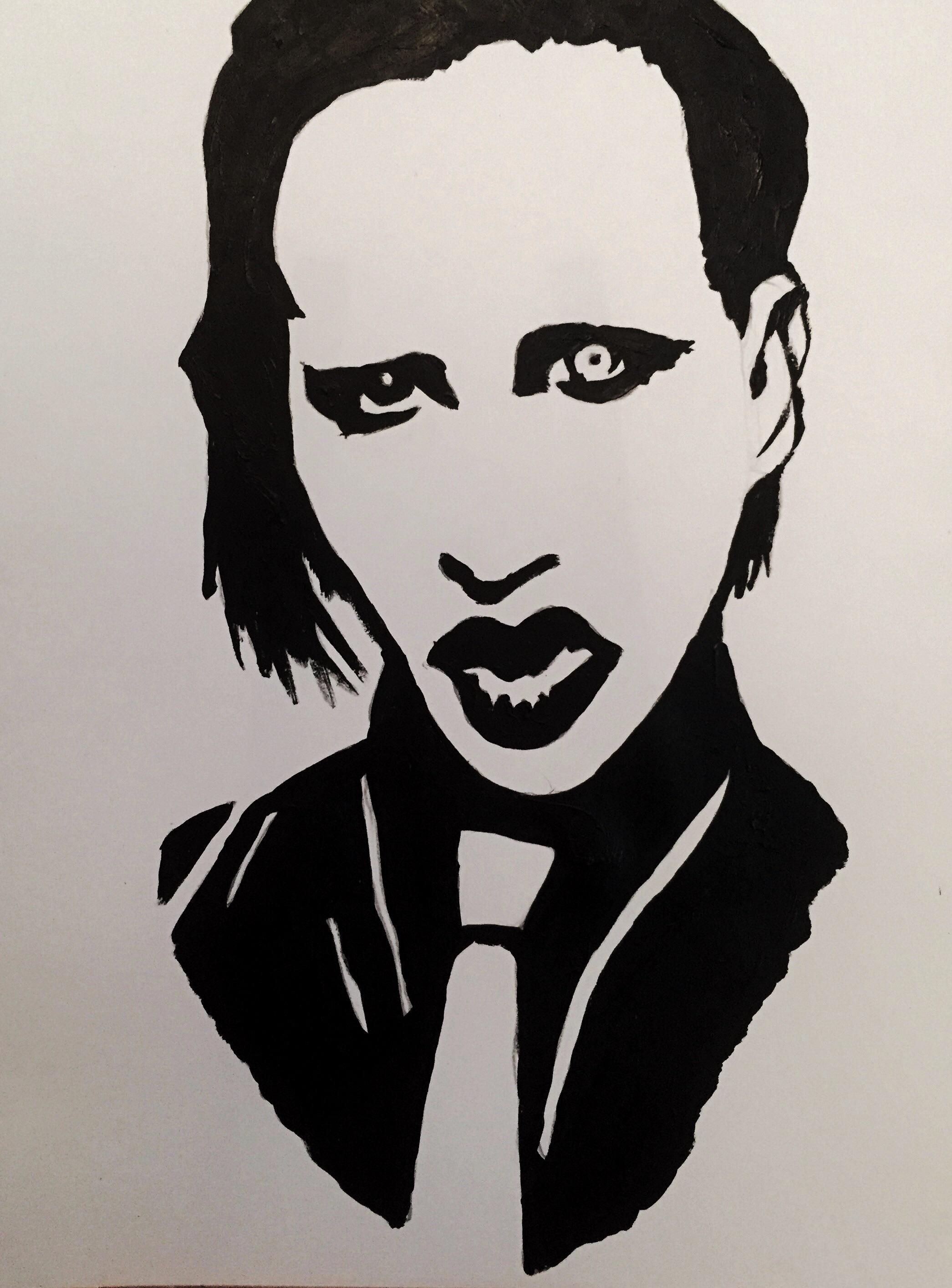 Marilyn manson рисунки