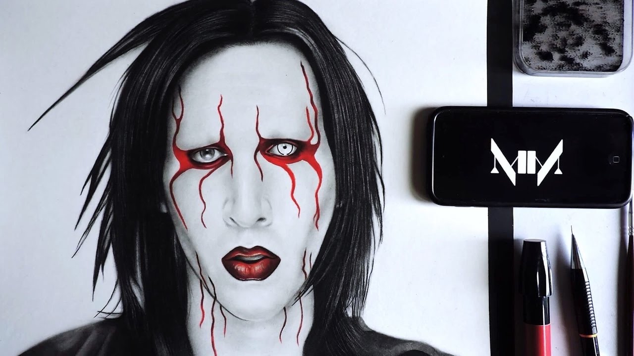 1280x720 drawing marilyn manson - Marilyn Manson Drawing