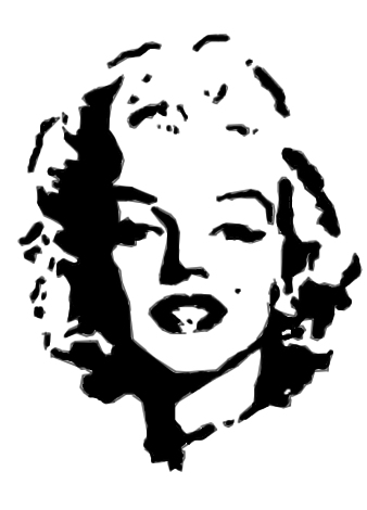 338x470 Marilyn Monroe - Marilyn Monroe Black And White Drawing